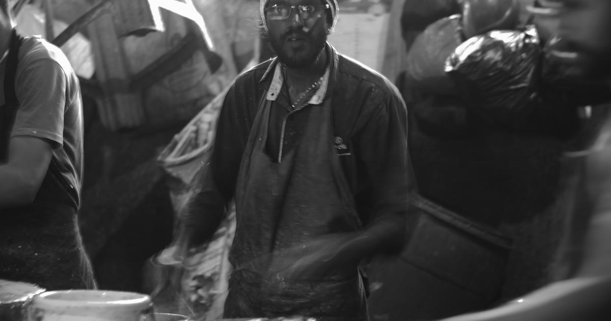 Focused Trader at Work