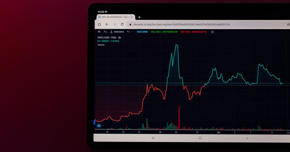 Trader analyzing chart