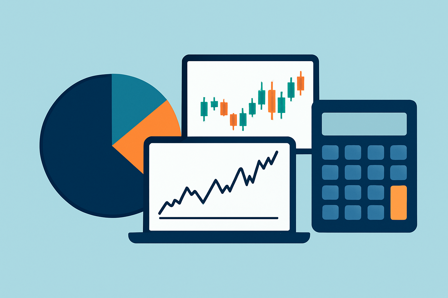 Visual representation of position sizing principles across various financial markets