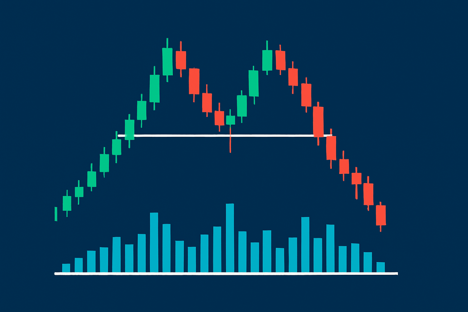 How to Confirm a Double Top Pattern with Volume Data