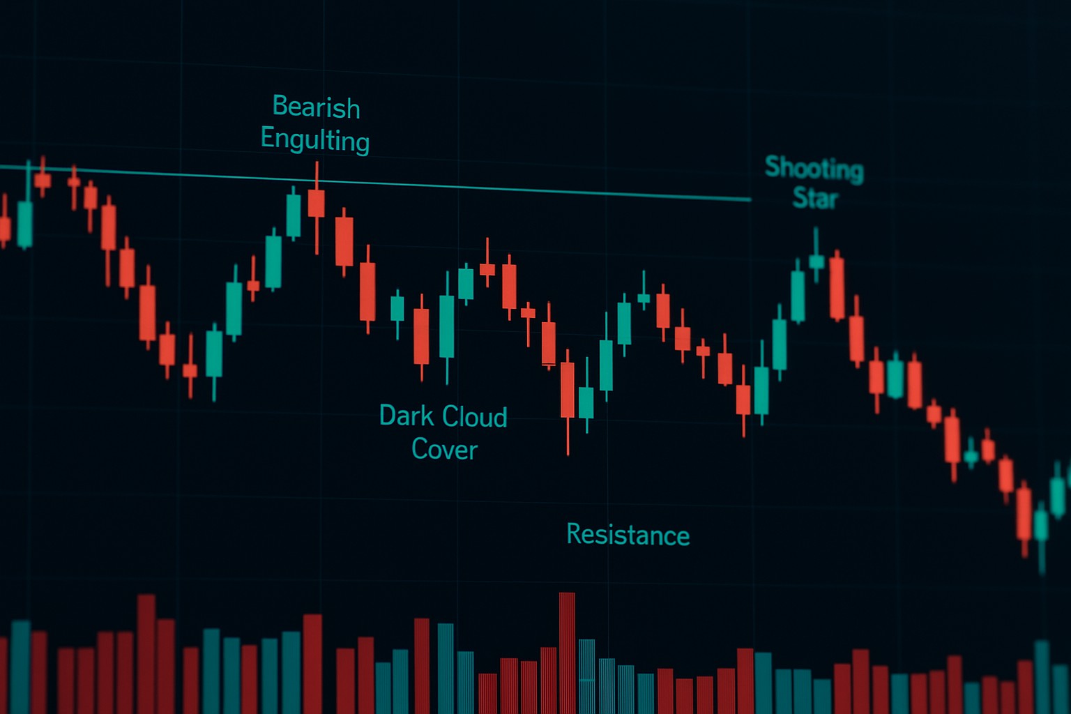 Spotting bearish candlestick patterns that could predict dips