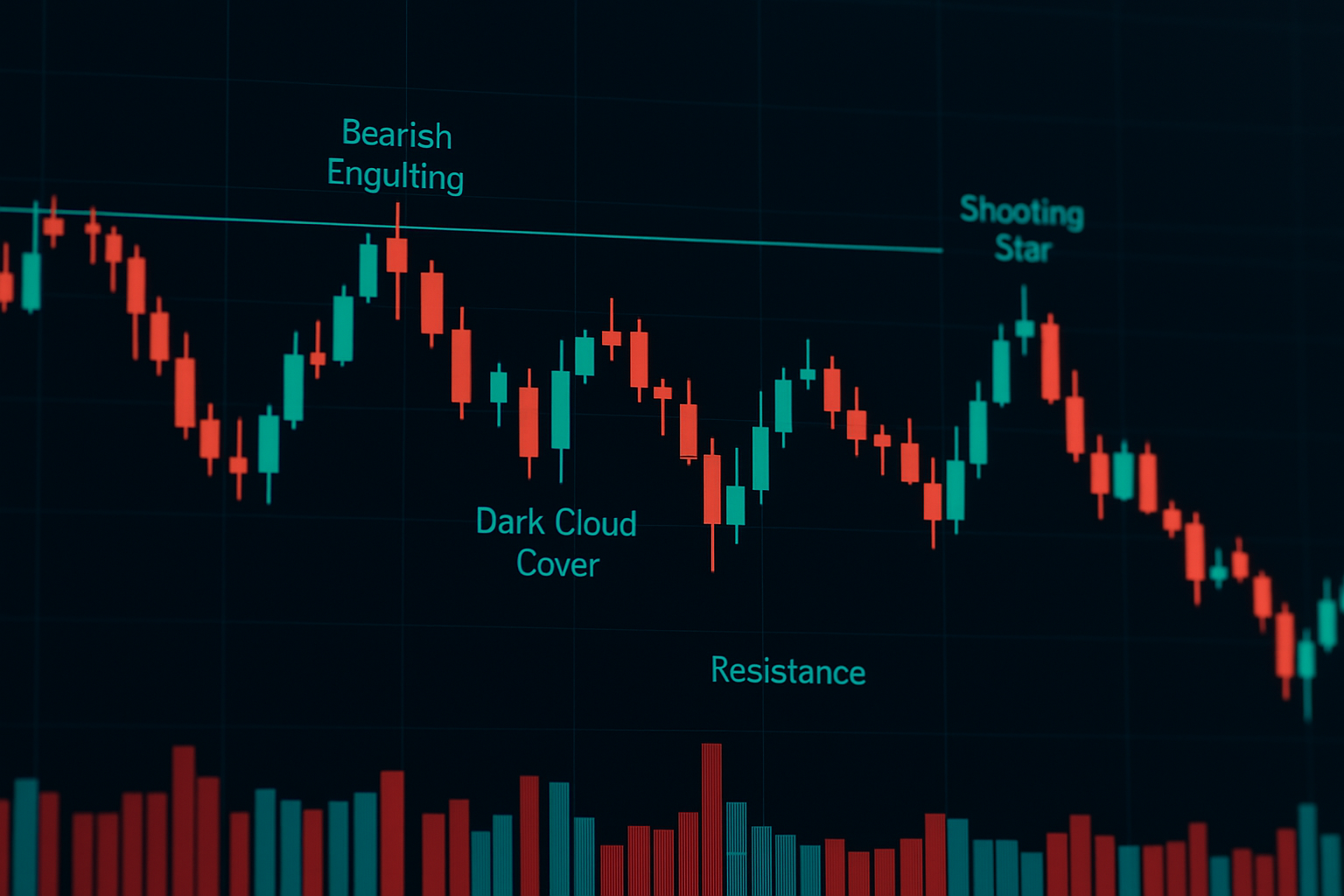 Spotting bearish candlestick patterns that could predict dips