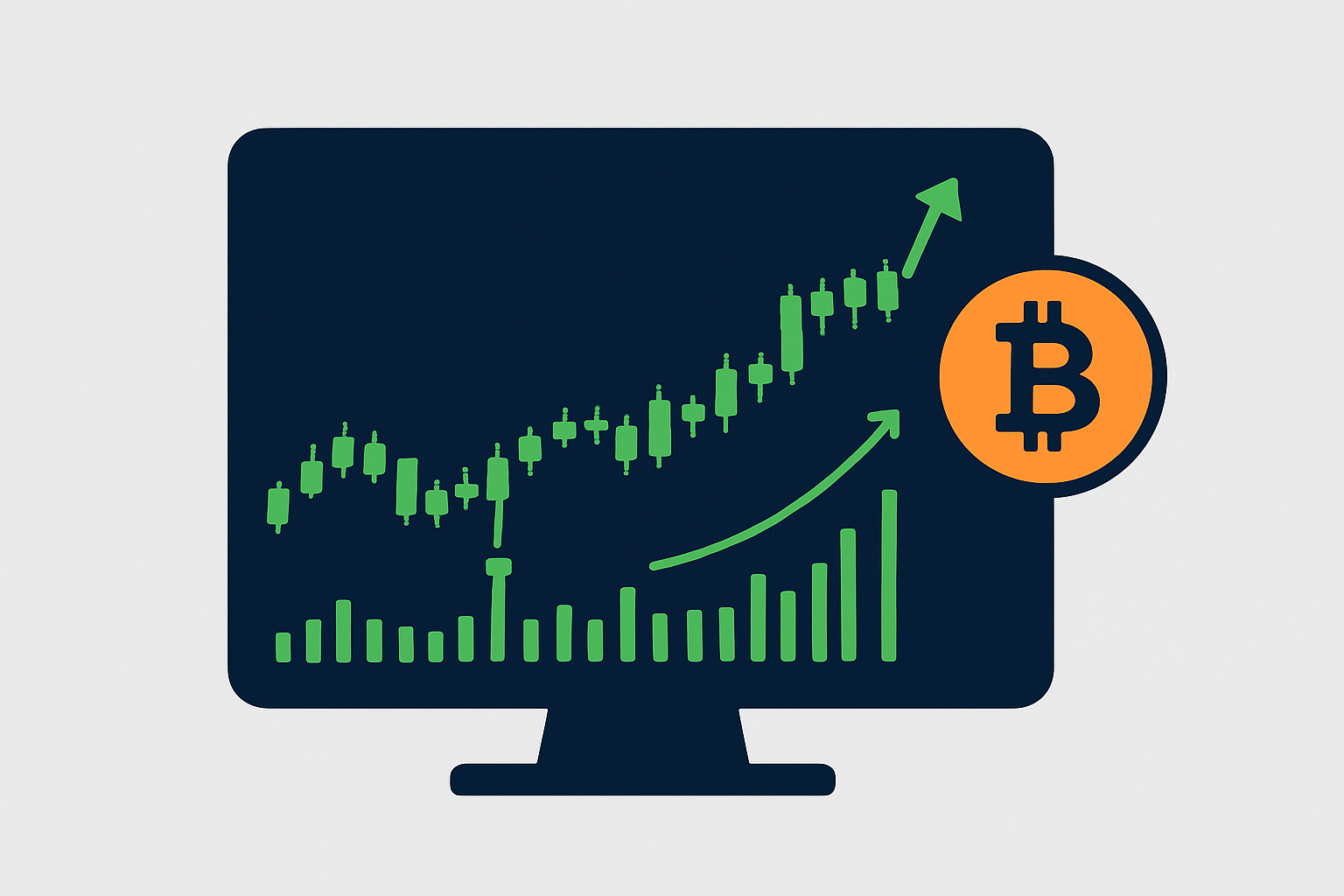 Historical chart example of an upside down hammer pattern triggering a bullish reversal in crypto trading