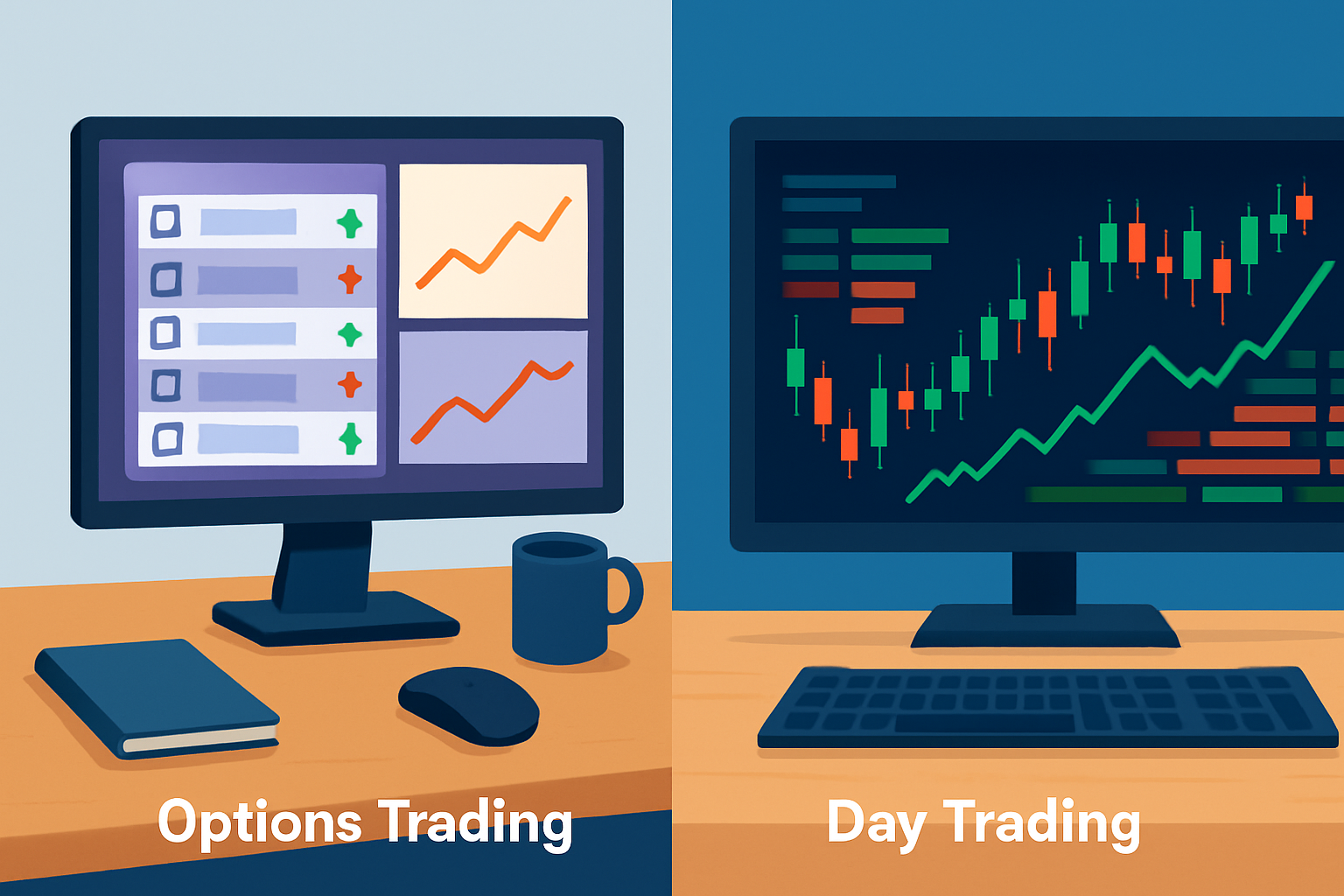 Options Trading vs Day Trading - Key Differences